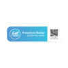Freedom Dollar Accepted Here Stickers