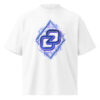 Unisex organic oversized high neck t-shirt